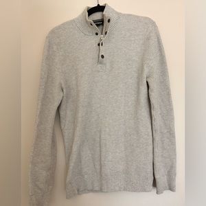White Quarter Zip Sweater